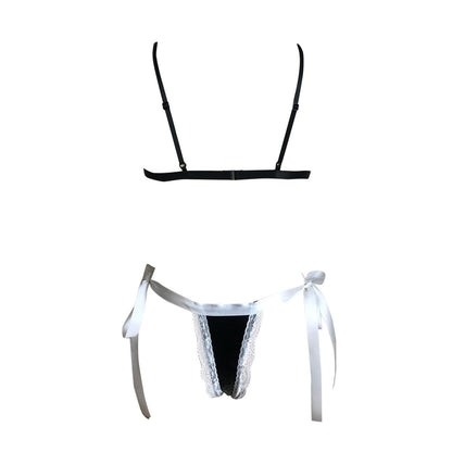 LUXXX Patent Leather Maid Jumpsuit