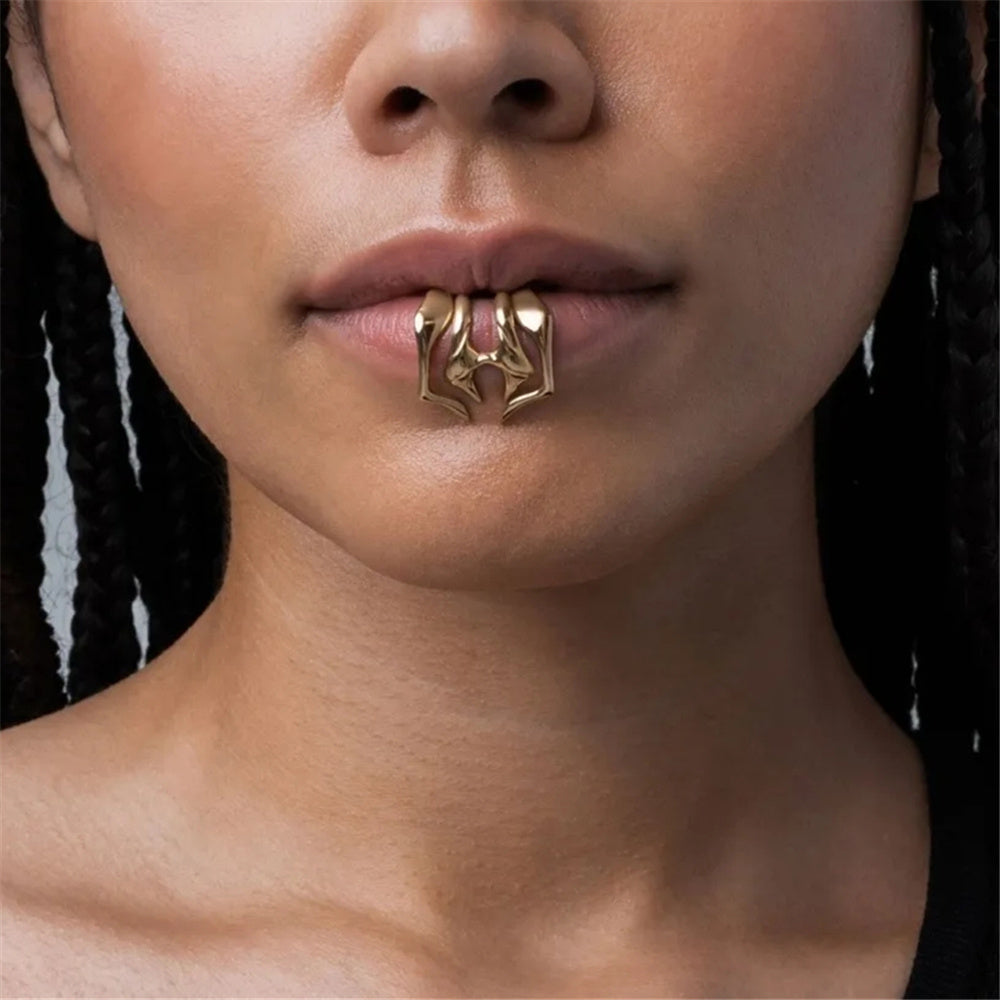 Bijoux pour les lèvres de style punk (sans piercing)