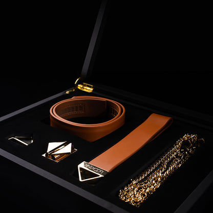 Kit fouet en cuir de vache VIPXXX avec chaîne