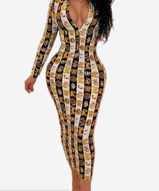 Plus Size Beautiful Print Dress