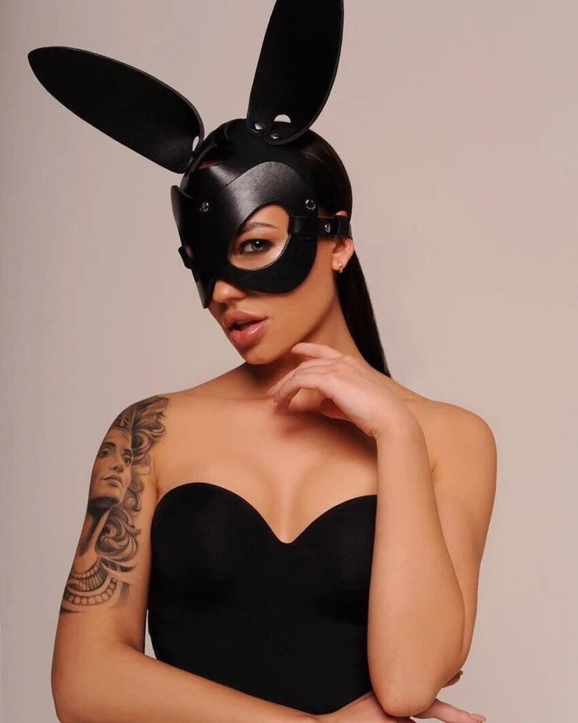 Combinaison à bretelles en cuir Queen