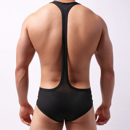 Body en maille respirante découpée