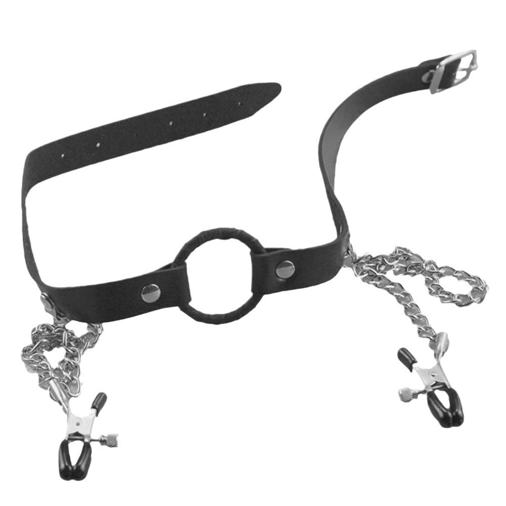 Leather PVC Head-mounted Ball Gag