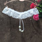 Sexy Lace Women's T-shaped Panties with massage beads