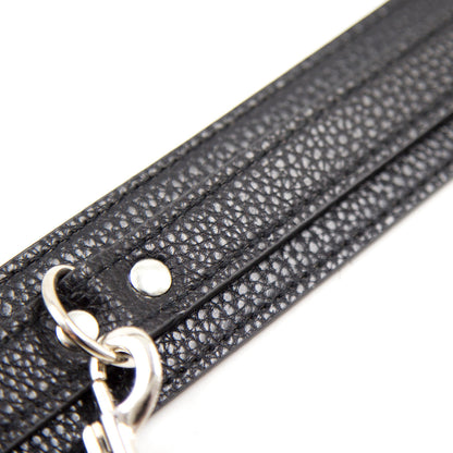 Leather Neck Bondage Iron Chain
