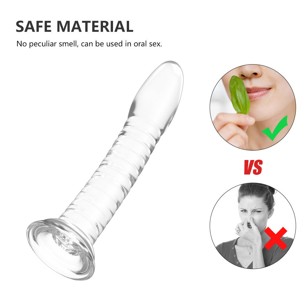 Transparent Jelly Crystal Massage Dildo
