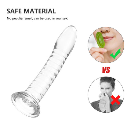 Transparent Jelly Crystal Massage Dildo