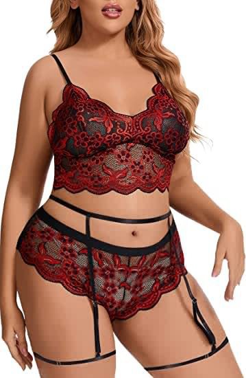 Plus size Temptation 2 piece Lace Lingerie