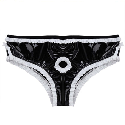 Maid Costume Cosplay Sissy Latex Underwear Men Gay Fetish