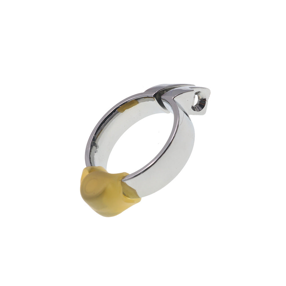 Ceinture de chasteté en acier inoxydable avec anneau élastique assorti