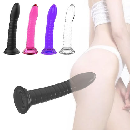Transparent Jelly Crystal Massage Dildo