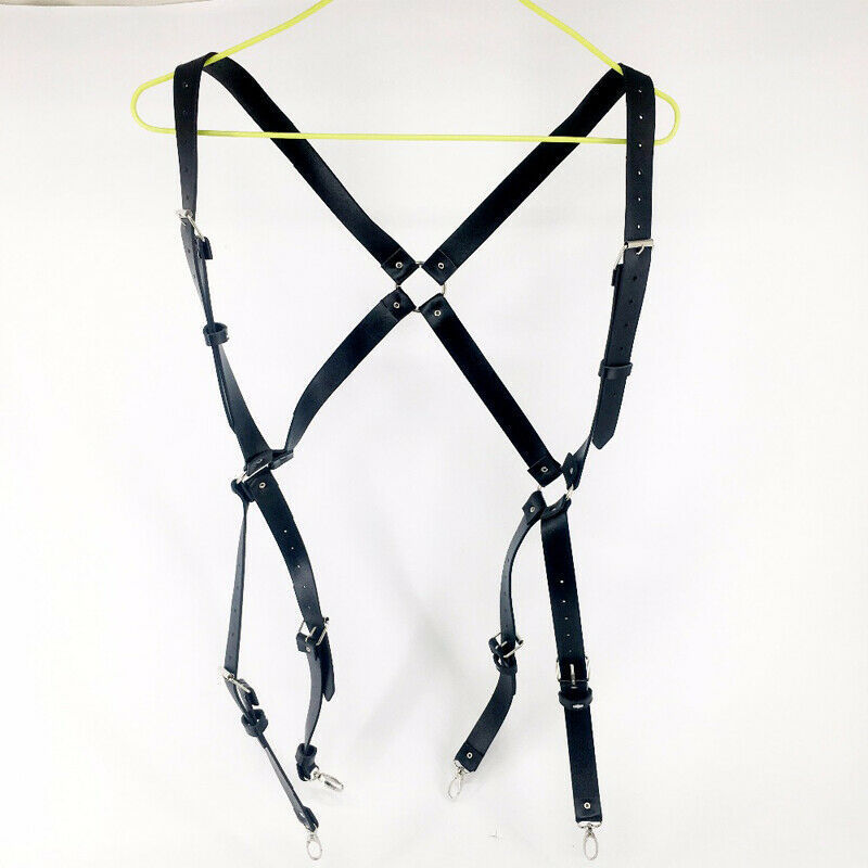 Bandoulière en cuir synthétique et ceinture de pantalon pour retenue corporelle