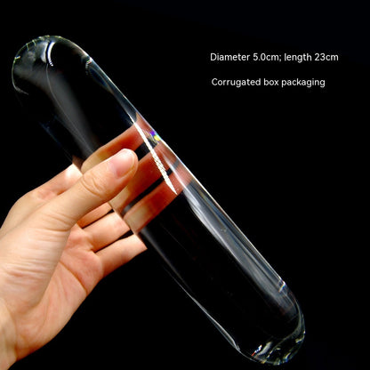 Couple Toy Cylinder Glass Stick Massage