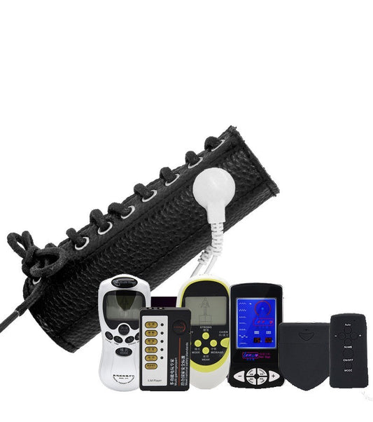 Bague en cuir à double électrode pour poulet