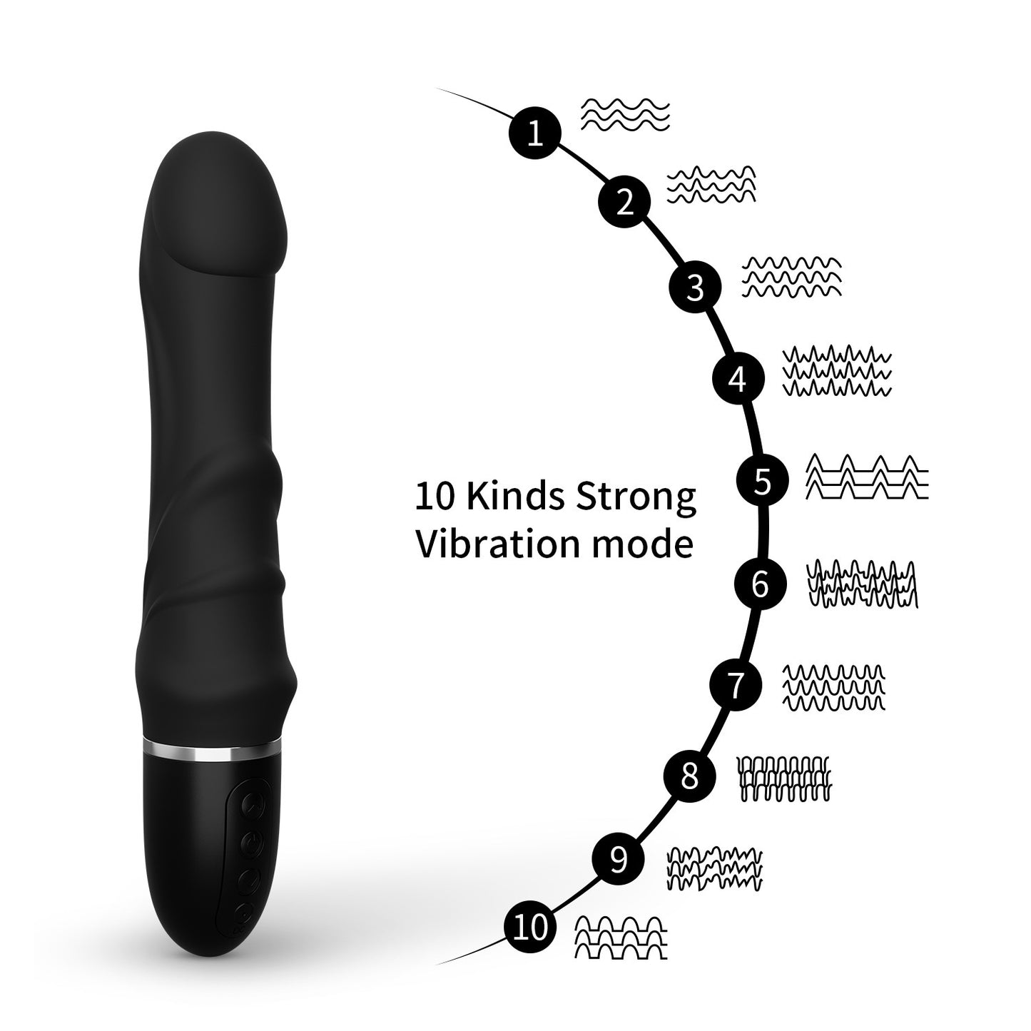 Massage Charging Dildo Ten-frequency Vibration Toy
