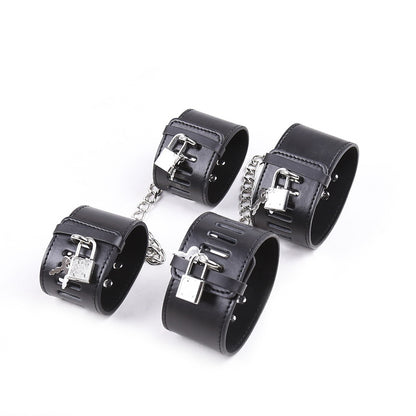 Menottes en cuir PU avec serrure