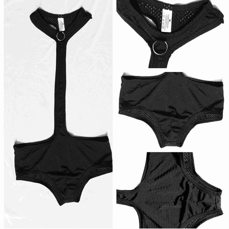 Body en maille respirante découpée