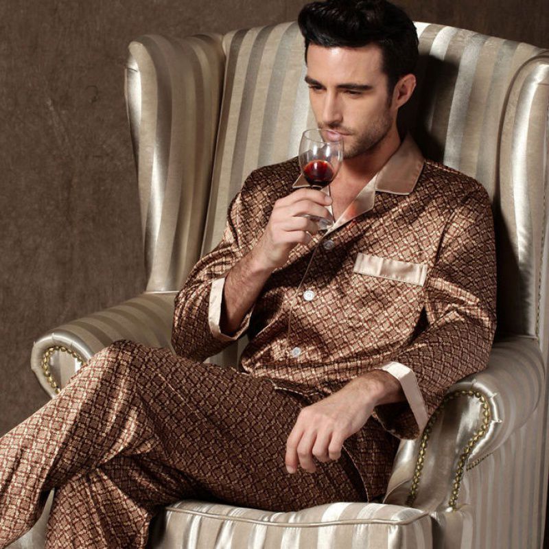 LUXXX Simulation silk suit