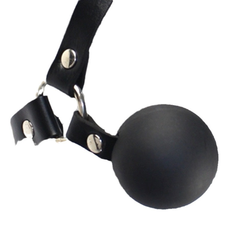 Leather PVC Head-mounted Ball Gag