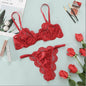 Ensemble de lingerie en dentelle avec soutien-gorge et culotte