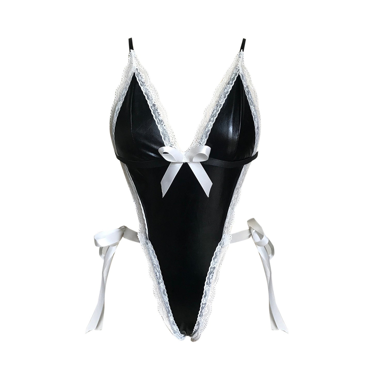 LUXXX Patent Leather Maid Jumpsuit