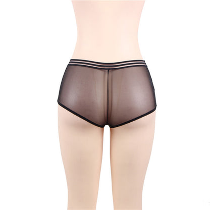 Culotte en filet soyeux avec nombril Pickaboo