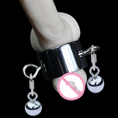 Metal Negative Weight Bearing Heavy Pendant Bondage Device Ring Stimulation