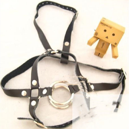 Leather Harness Type Stainless Steel Double Round Necked Yoke